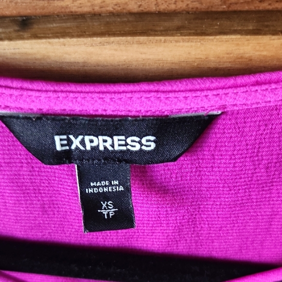 Express Pink Cap Sleeve Dolman Blouse - Picture 2 of 4